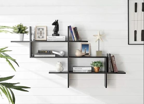 Zimmerpflanzen Dekorationsanlagen Aufbewahrung Zwei-Ebenen-Wandregal für Wohnzimmermöbel