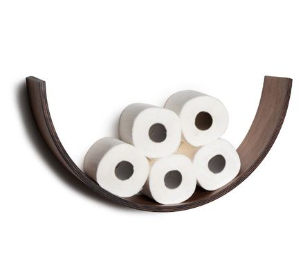 Holzregal für Toilettenpapier Die perfekte Kombination aus Form und Funktion