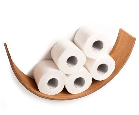 Holzregal für Toilettenpapier Die perfekte Kombination aus Form und Funktion