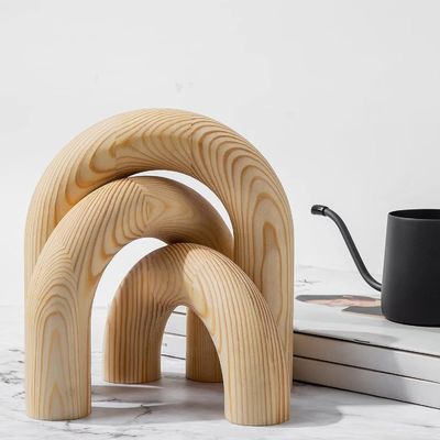 Europa Regional Feature Holz Knoten Kettenverbindung Dekor für Home Office Wohnzimmer Dekorationen