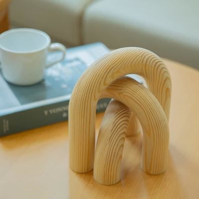Europa Regional Feature Holz Knoten Kettenverbindung Dekor für Home Office Wohnzimmer Dekorationen