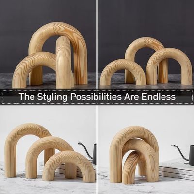 Europa Regional Feature Holz Knoten Kettenverbindung Dekor für Home Office Wohnzimmer Dekorationen