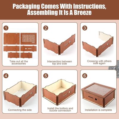 Umweltschutz-Kassensparkasse TIMBER Holzsparkasse mit Geldziel und Zahlen