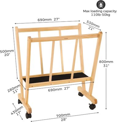 202406 Holzgroßer Druckregal mit Walzflächen kundenspezifisches Logo Badezimmer Anzeige und Lagerung