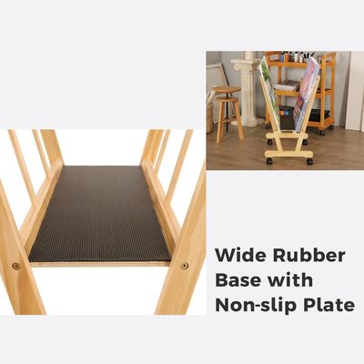 202406 Holzgroßer Druckregal mit Walzflächen kundenspezifisches Logo Badezimmer Anzeige und Lagerung