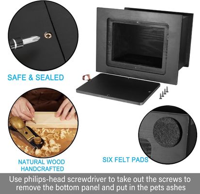 Einzigartiger Fotorahmen Einäscherung Urnen für menschliche Asche Druck Seidenschirmdruck