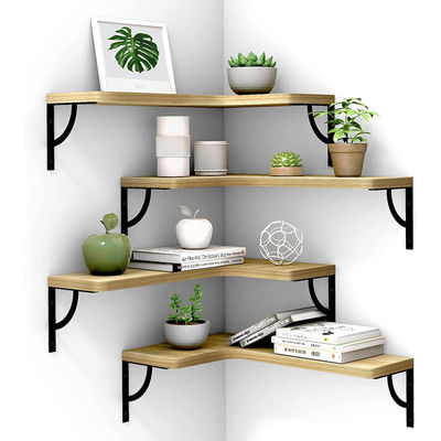 Wandmontierte BAMBOO-Floating-Regale zum Entfernen von Hausdekorationen im Bad