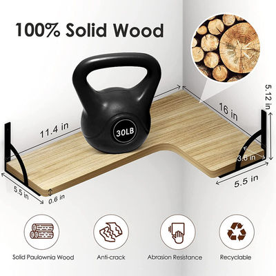 Wandmontierte BAMBOO-Floating-Regale zum Entfernen von Hausdekorationen im Bad