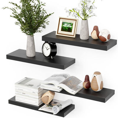Wandmontierte BAMBOO-Floating-Regale zum Entfernen von Hausdekorationen im Bad