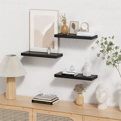 Wandmontierte BAMBOO-Floating-Regale zum Entfernen von Hausdekorationen im Bad