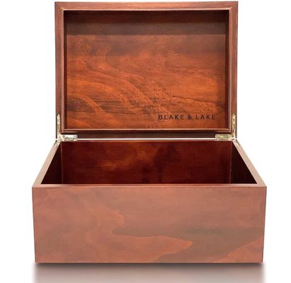 Holzdekorationsschachtel mit Deckel