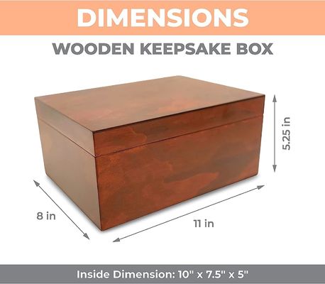 Holzdekorationsschachtel mit Deckel