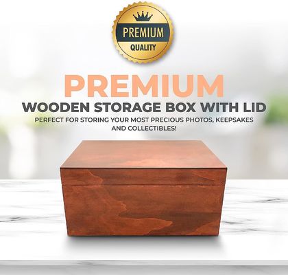 Holzdekorationsschachtel mit Deckel