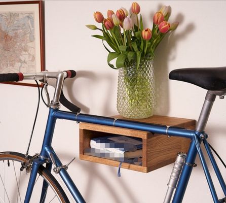 Klassifizierung Nichtklappbare Fahrradträger Wandmontierte Fahrradträger mit handgefertigtem Design aus Eichenholz