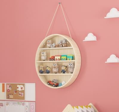 2-stöckige schwimmende Wandmontierte rustikale Holzregale für moderne Messing-Hausmöbel