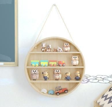 2-stöckige schwimmende Wandmontierte rustikale Holzregale für moderne Messing-Hausmöbel