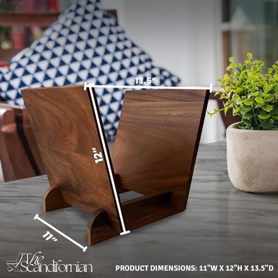 Flip Display Holzplattenhalter für 50 Musik-Alben Speicher Einzelstufendes Design