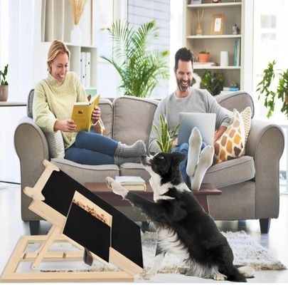 Holz Hunde Nagel Kratzbrett Knochen Stil Nagel Filing Brett für Hunde OEM-Leckerei enthalten