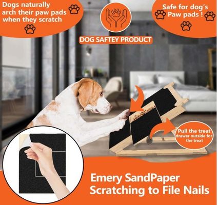 Holz Hunde Nagel Kratzbrett Knochen Stil Nagel Filing Brett für Hunde OEM-Leckerei enthalten