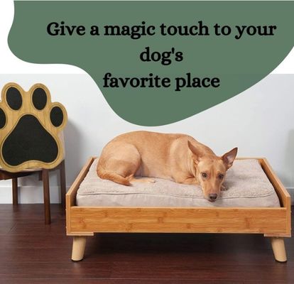 Hunde Nagel Kratzbrett Kratzpad für Hunde auf Wunsch Dekorativ Bambus Pfotendruck