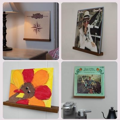 Wandmontage Vinyl Rekord-Display-Regal KEINE Falte Funktion für Platzersparnis und Lagerung