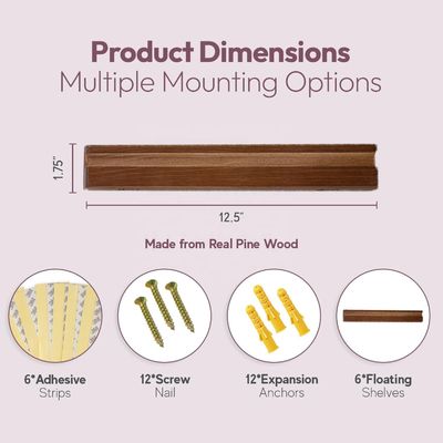 Wandmontage Vinyl Rekord-Display-Regal KEINE Falte Funktion für Platzersparnis und Lagerung