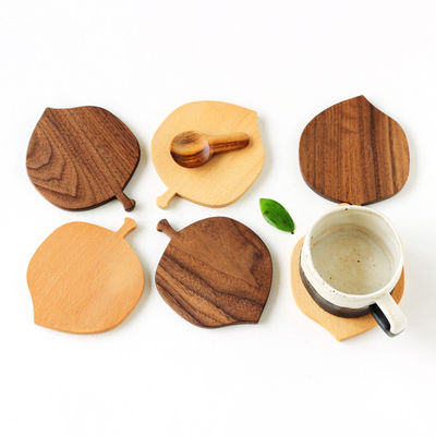 10X0.9cm Custom Sublimation Coasters für Getränke Runde Bambus Holz Coaster Matten Pads