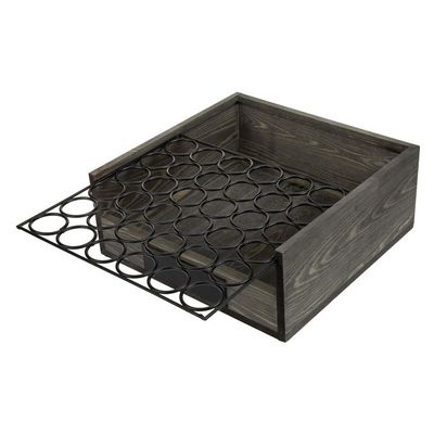 OEM ODM Akzeptiert Holz/Buche Holzeierhalter mit Metalllagerbox Holzkisten