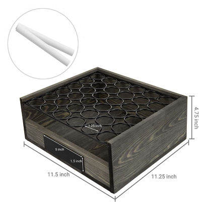 OEM ODM Akzeptiert Holz/Buche Holzeierhalter mit Metalllagerbox Holzkisten