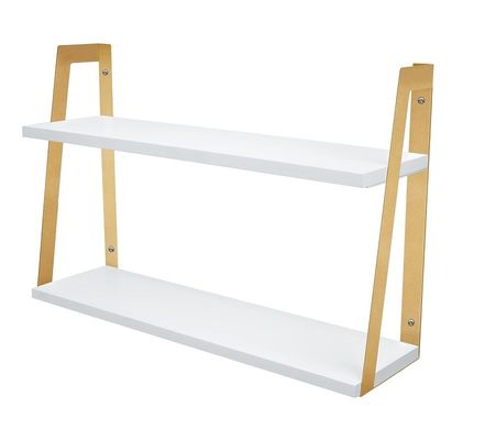 Zuhause Möbel 2-Ebenen Moderne rustikale schwimmende Wandregale mit Wandmontage