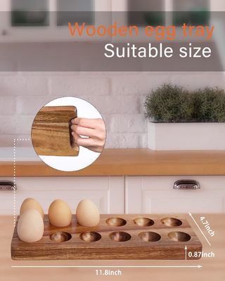 Holzbehälter für Eier aus Massivholz