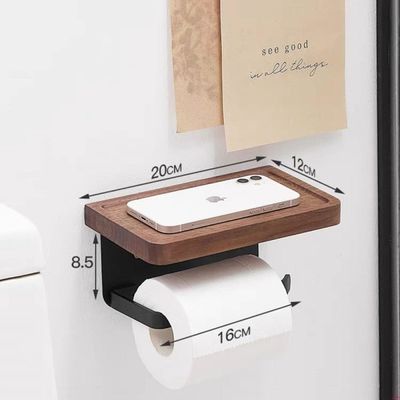 Holzlagerhalter Racks Wandmontiert für kleine Gegenstände im Bad Küche Schlafzimmer