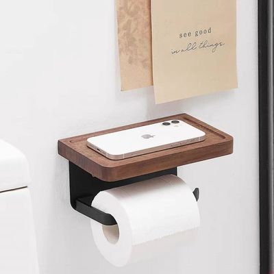 Holzlagerhalter Racks Wandmontiert für kleine Gegenstände im Bad Küche Schlafzimmer