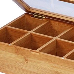 Organisieren Sie Ihre Tee-Sammlung mit dieser verwendbaren Bambusfarbenen japanischen Teebüchse