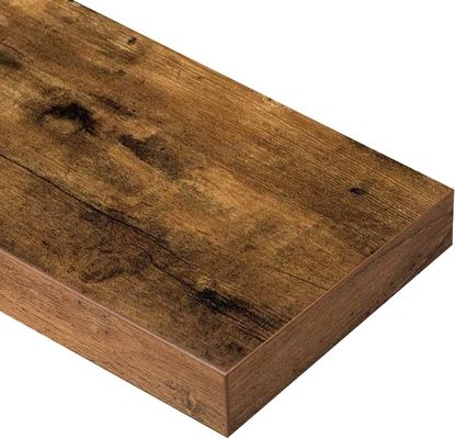 Holz Wandmontierte rustikal Braun Set von 2 Bauernhaus Dekor Badezimmer schwimmende Regale