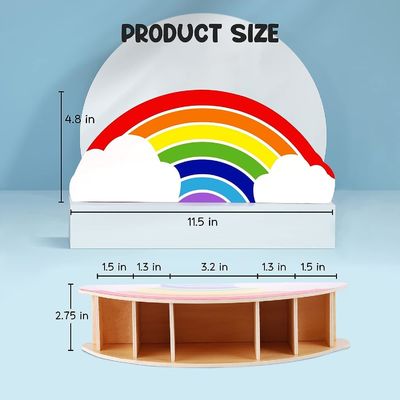 Siebenschirm-gedruckte Bambusholz-Caddy für Telefon- und Versorgungsorganisation in Massivholz