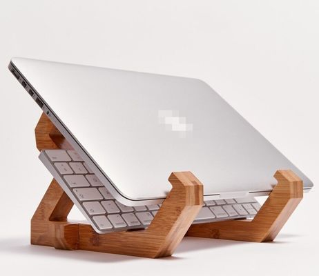 Verstellbarer Bambus-Laptop-Stand für Notebook und Laptop-Tray in bequemer Form