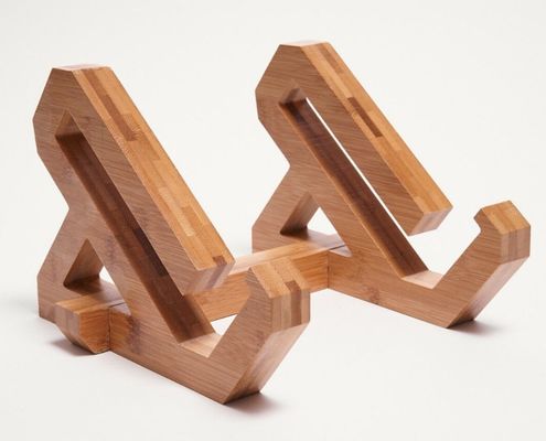 Verstellbarer Bambus-Laptop-Stand für Notebook und Laptop-Tray in bequemer Form