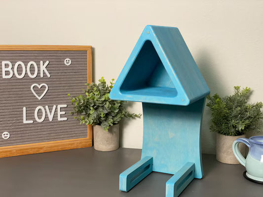 Bequeme Aufbewahrungshalter Regale Seidenschirm-Druck Bücherregal Seitenhalter für Bücher