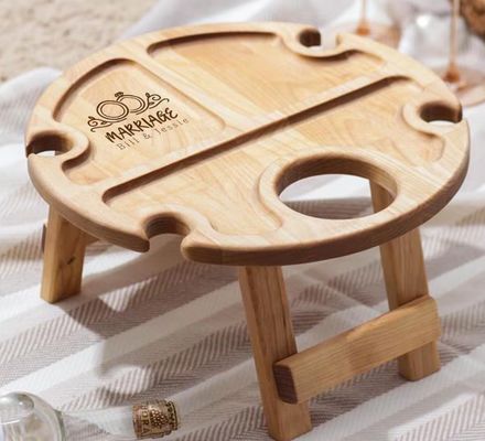 Klappbares Serviertrey Tragbare Weintisch mit Speicherplatz-Funktion und individuellem Logo