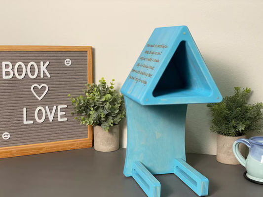 Bequeme Aufbewahrungshalter Regale Seidenschirm-Druck Bücherregal Seitenhalter für Bücher