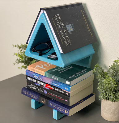 Bequeme Aufbewahrungshalter Regale Seidenschirm-Druck Bücherregal Seitenhalter für Bücher