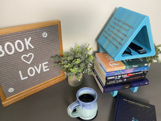 Bequeme Aufbewahrungshalter Regale Seidenschirm-Druck Bücherregal Seitenhalter für Bücher