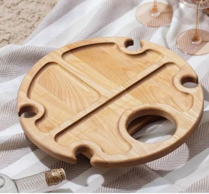 Klappbares Serviertrey Tragbare Weintisch mit Speicherplatz-Funktion und individuellem Logo