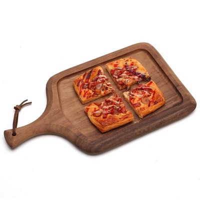 13 Zoll rundes Holz-Pizza-Tray mit Windkonstruktion und umweltfreundlichem Material