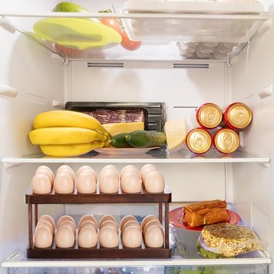 Küchenorganisation Haushaltsgerät Doppelschicht Holzeierfach mit individuellem Logo