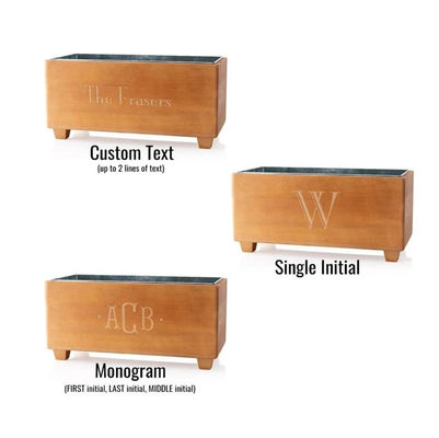 Customized Logo Champagner Kühlbehälter für Jahrestag Holz Geschenk Personalisiertes Design