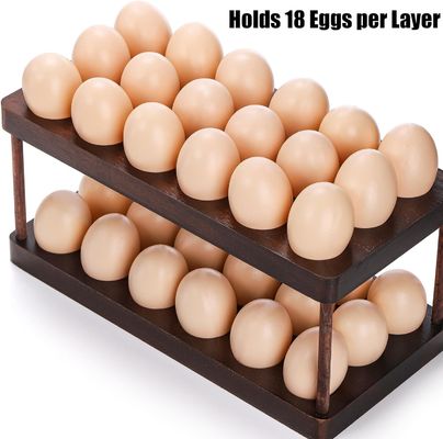 Küchenorganisation Haushaltsgerät Doppelschicht Holzeierfach mit individuellem Logo