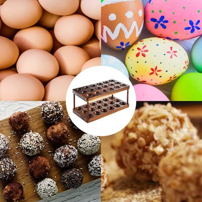 Küchenorganisation Haushaltsgerät Doppelschicht Holzeierfach mit individuellem Logo