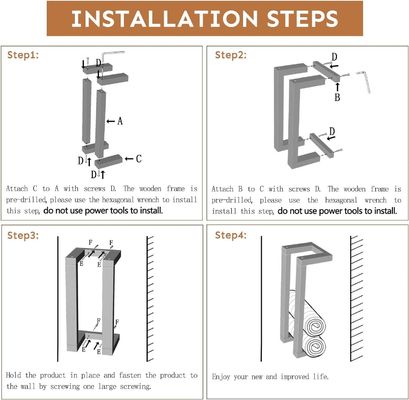 Holztücherregal für das Bad